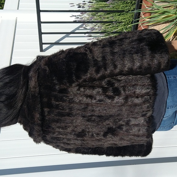 Vintage faux fur, size 12, brown - Picture 3 of 6